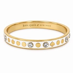 Kate Spade Spot the Spade White Bangle Bracelet